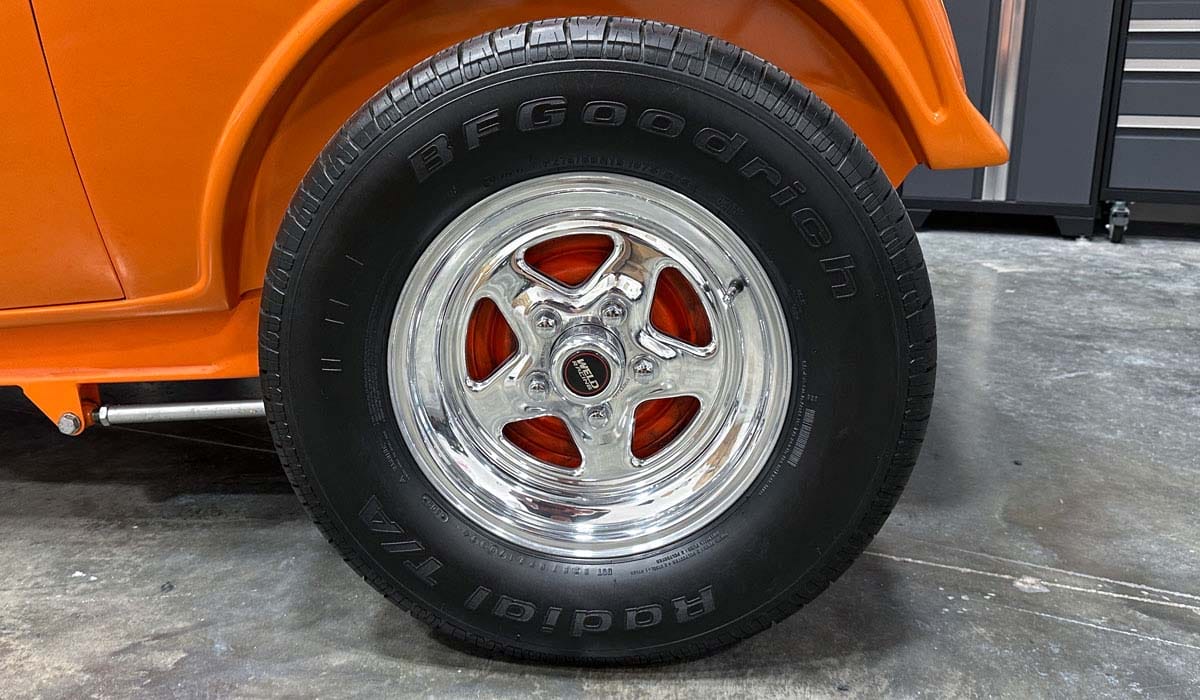 Aluminum wheel after polishing