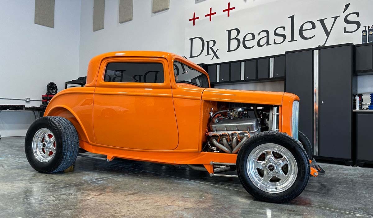 1932 Ford Coupe Street Rod for wheel polishing ball testing