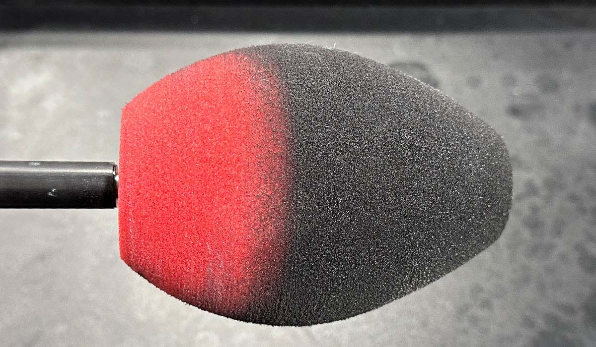 SPTA polishing ball after polishing aluminum wheels