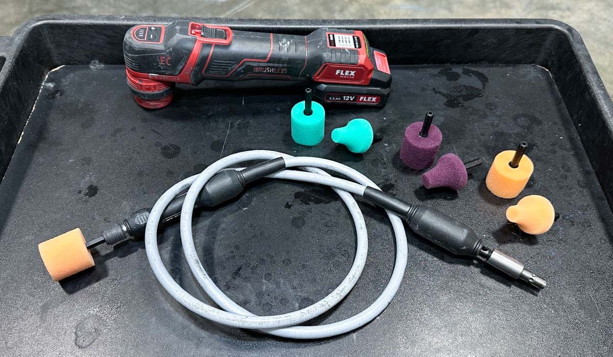 Flex PXE 80 with FS-140 flexible shaft attachment