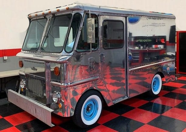 Polished aluminum truck