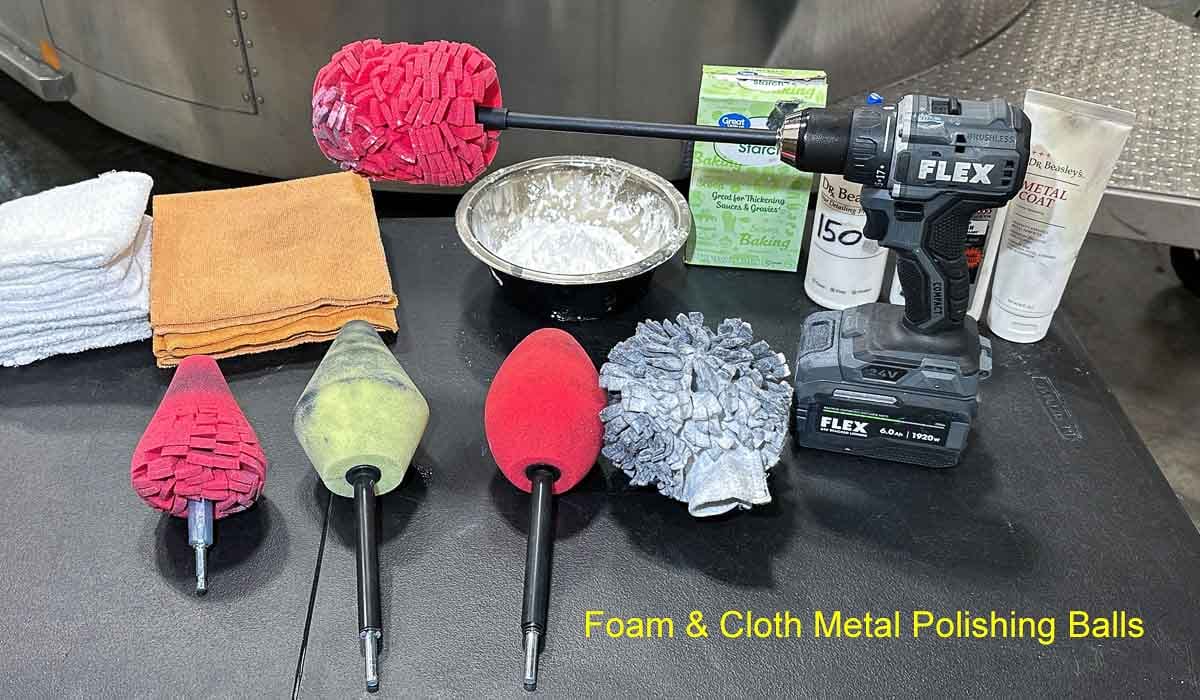 Polishing balls for diamond plate aluminum