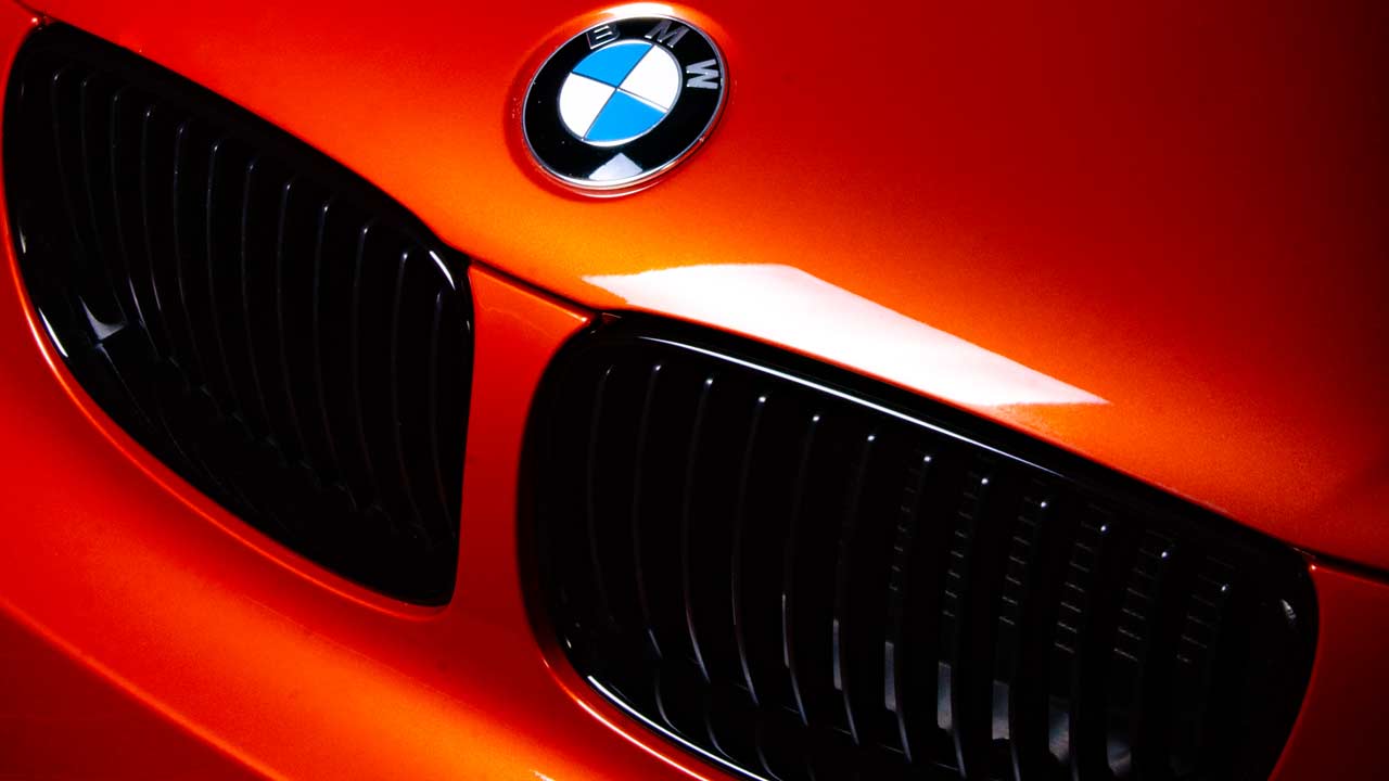 BMW 1M with car glaze applied.