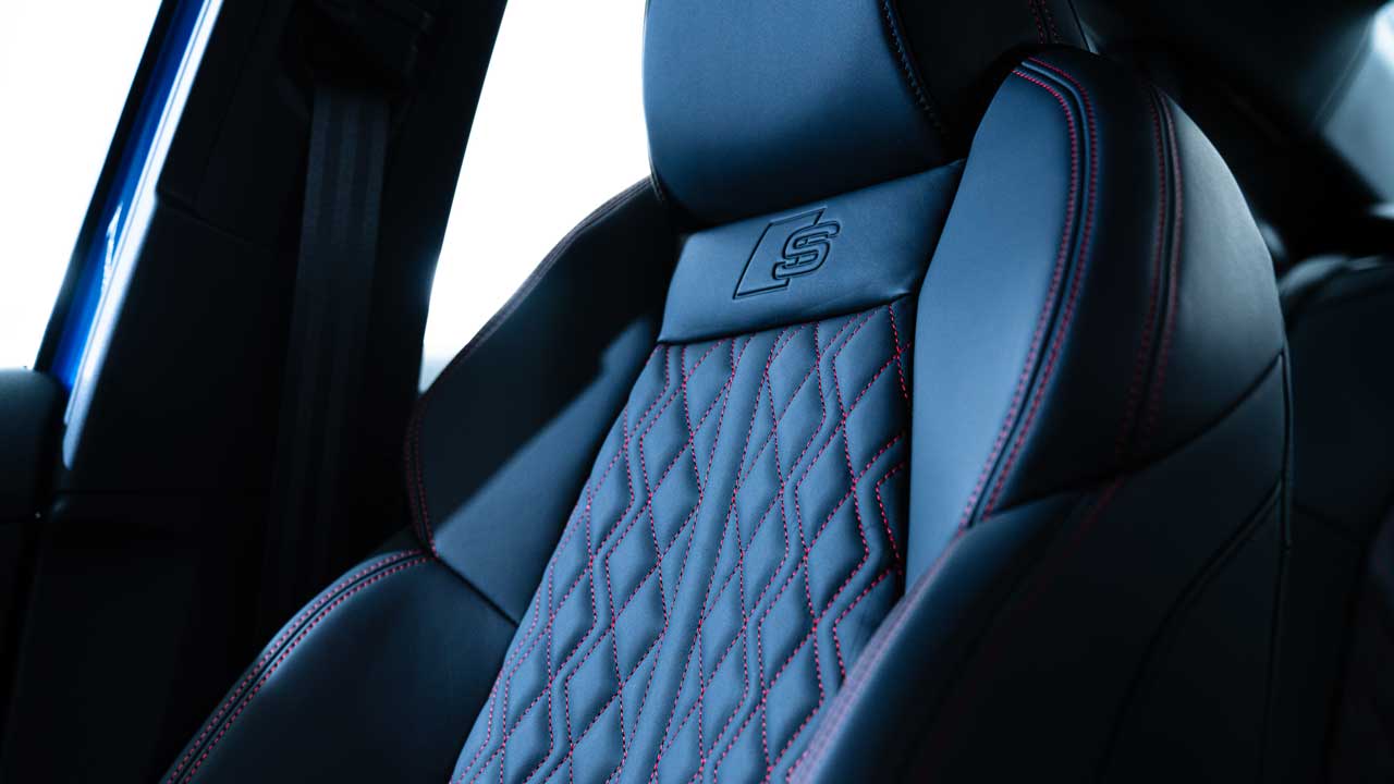 Leather seat in an Audi