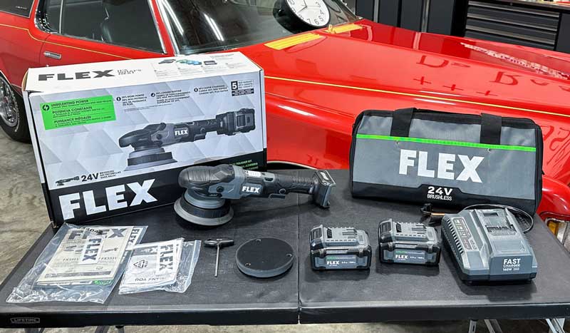 Flex FX3331-2 Gear-Driven Orbital Polisher Kit Unboxed