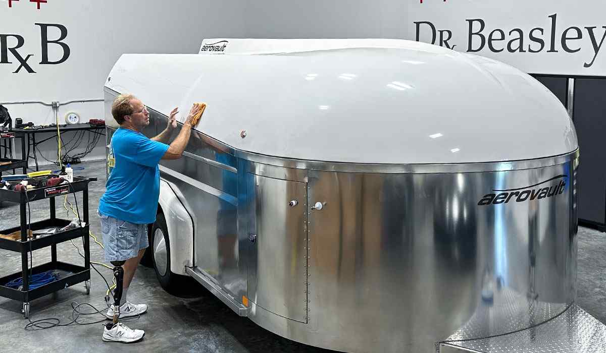 Fiberglass gelcoat after polishing