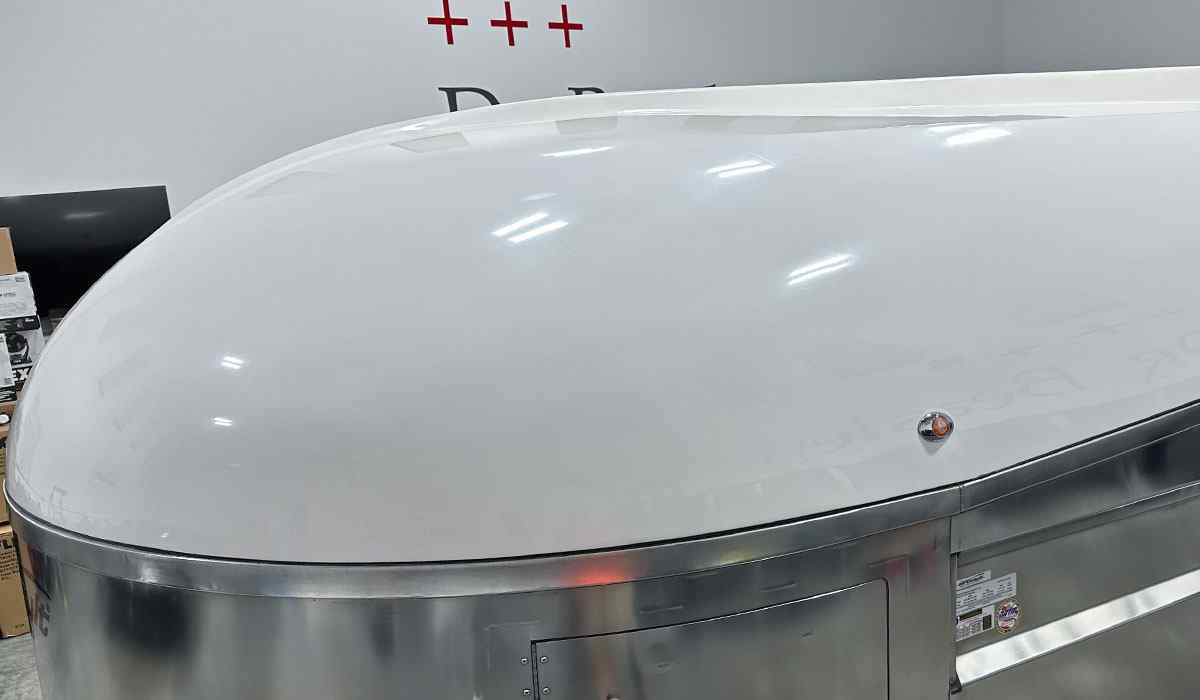 Fiberglass gelcoat after polishing