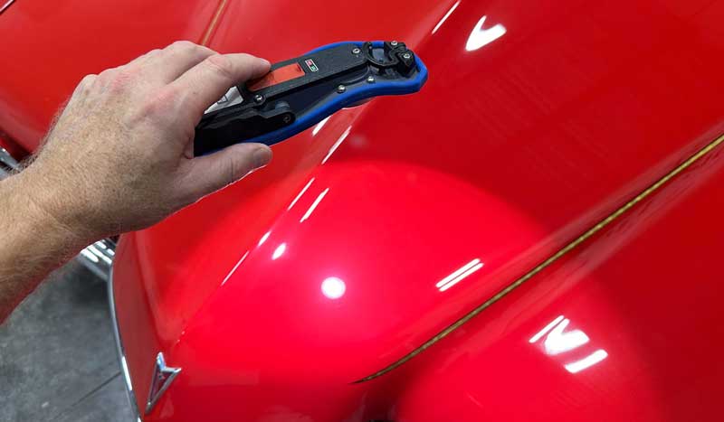 Inspecting polished paint