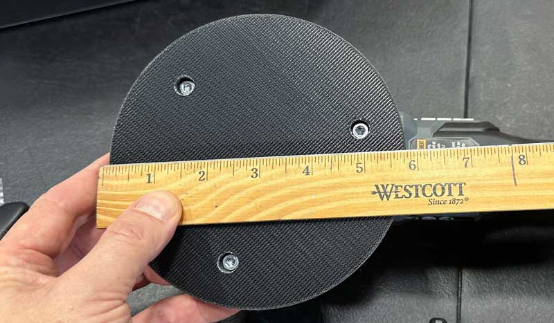 6" Flex polisher backing plate