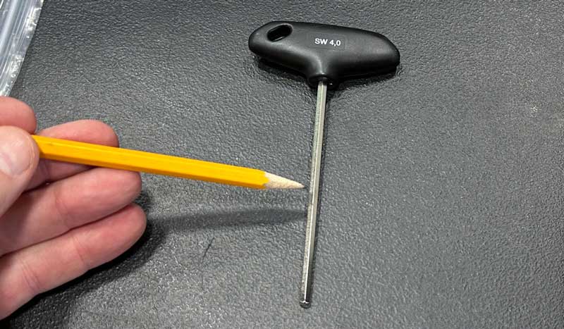 Flex polisher hex wrench