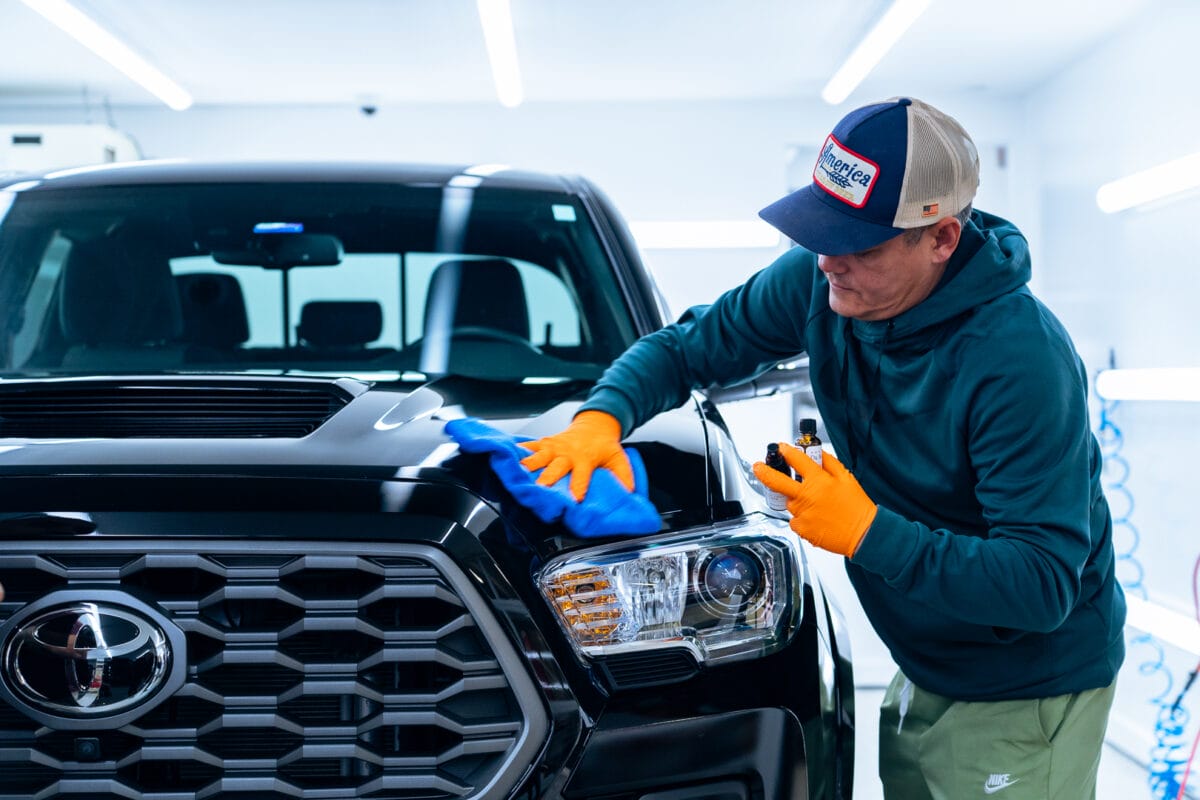 Detailing a car
