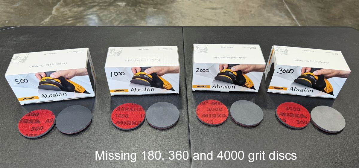 Mirka Abralon sanding discs