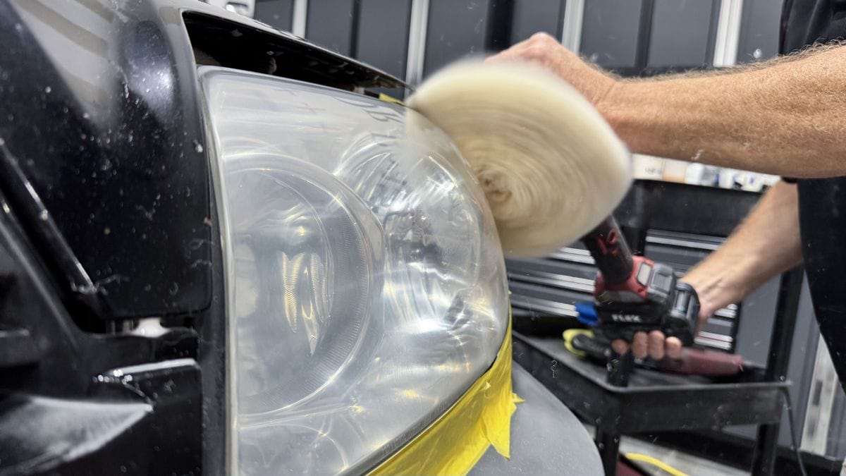 Buffing headlights
