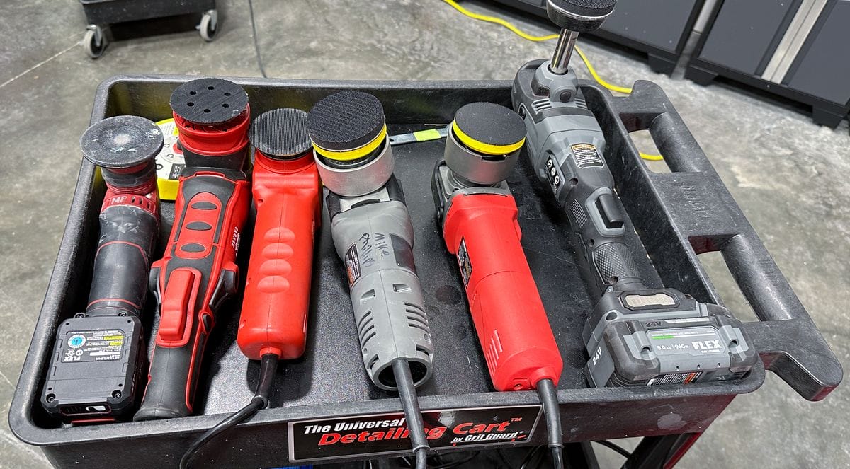 Various polishers and buffers