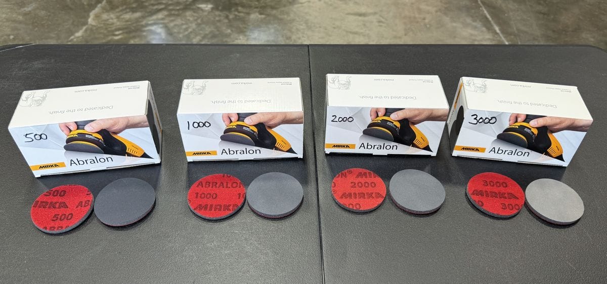 Mirka Abralon 3" sanding discs