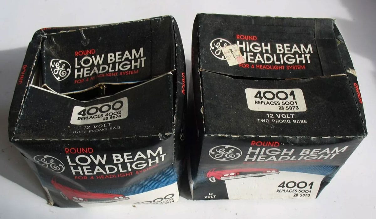 Uncoated glass low beam headlights from GE