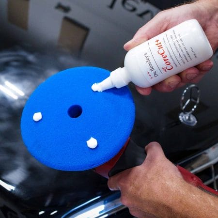 Dispensing CoreCut+ on foam pad
