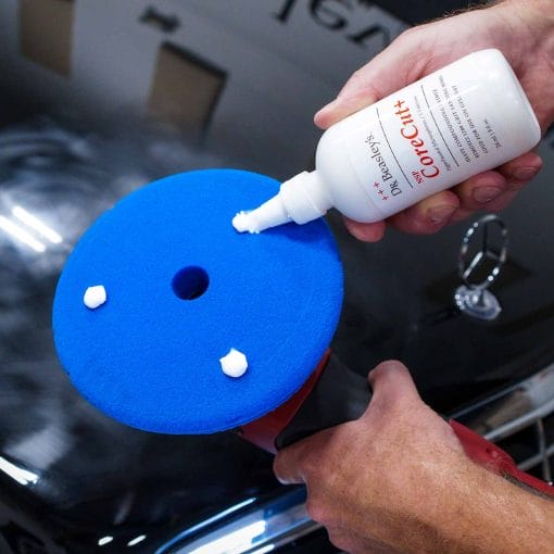 Dispensing CoreCut+ on foam pad