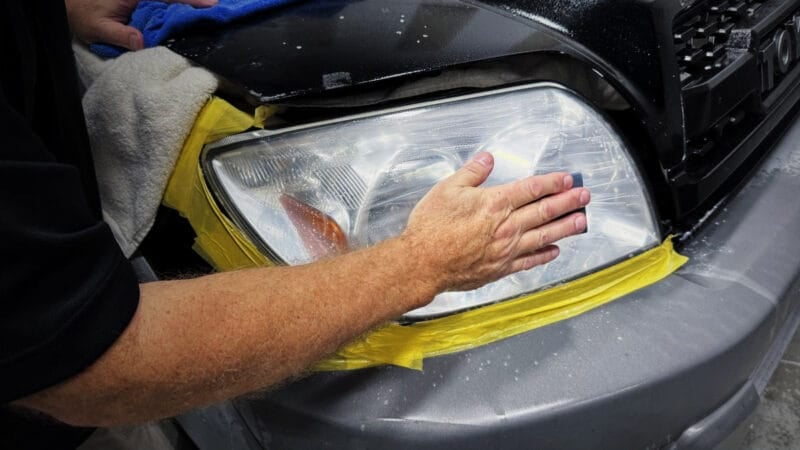 How to Restore Headlights by Hand Sanding