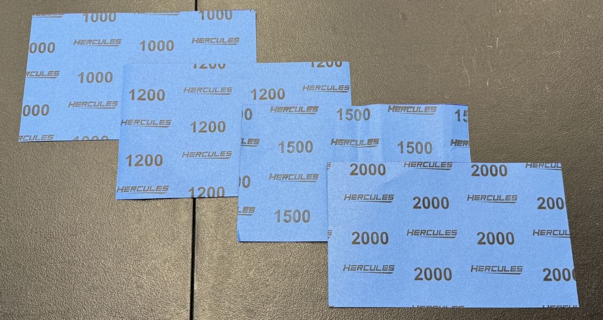 Hercules sanding paper