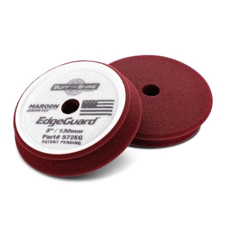 Buff and Shine EdgeGuard Maroon Medium Cut Foam Pad