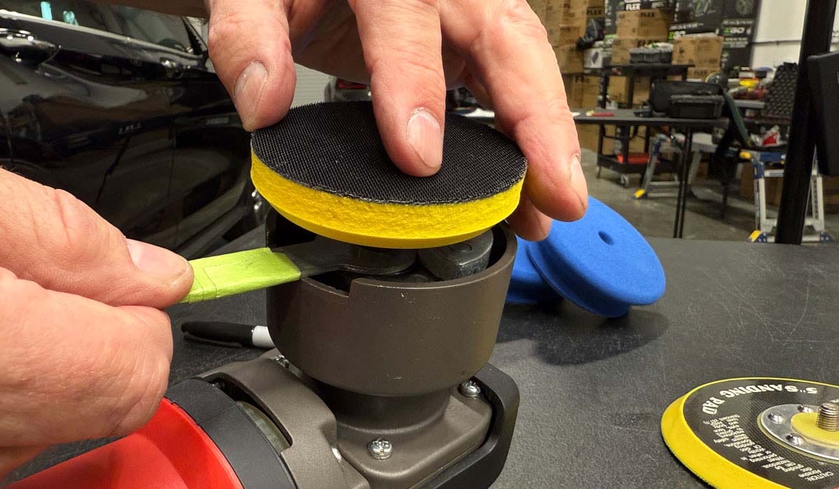 Tightening backing plate on Bauer DA