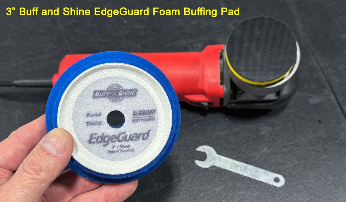 3" Buff and Shine Blueberry Foam Buffing Pad