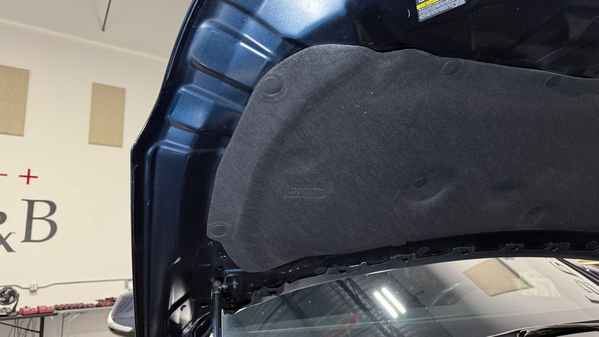 Engine bay after detailing