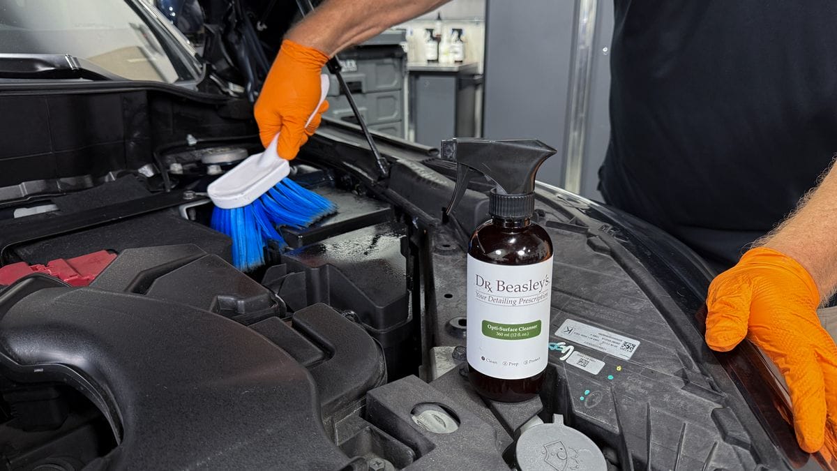 Detailing engine compartment