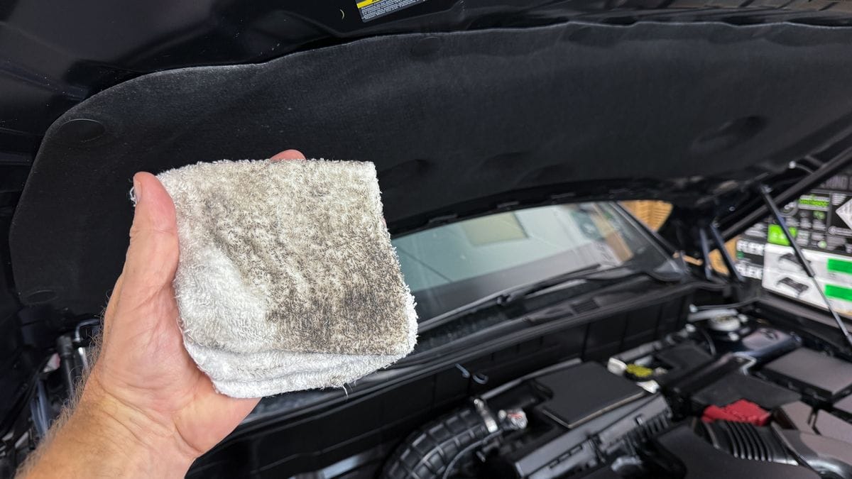 Cleaning engine bay