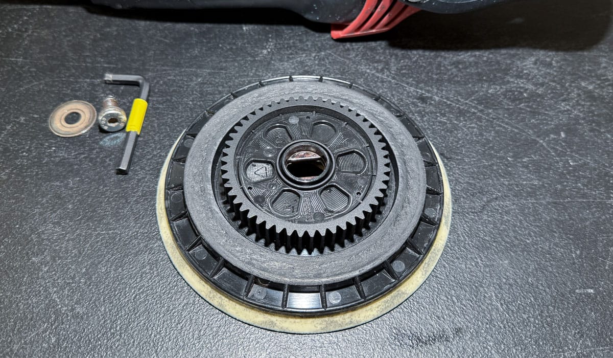 Underside of Flex XC 3401 VRG Backing Plate