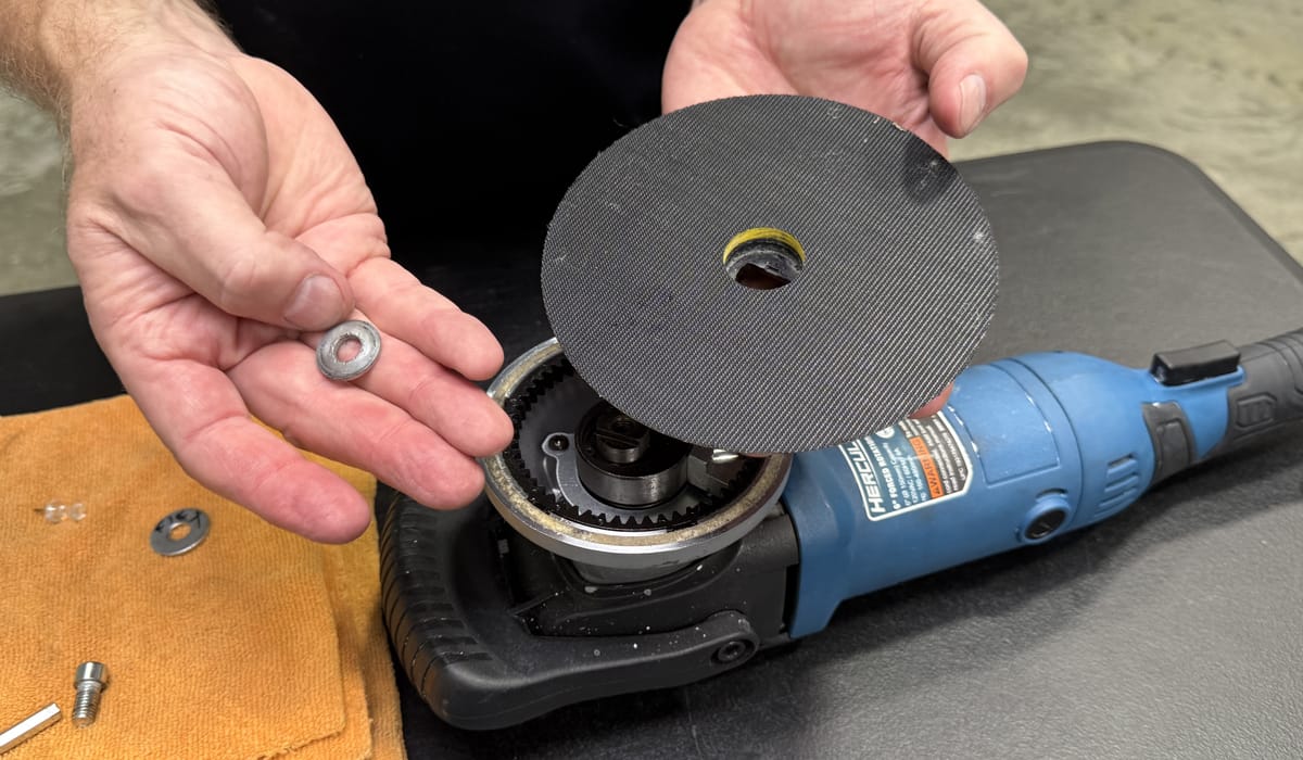 Removing backing plate