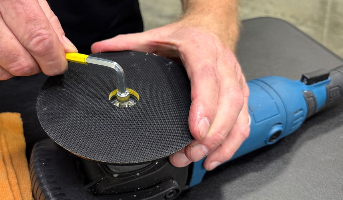 Removing backing plate