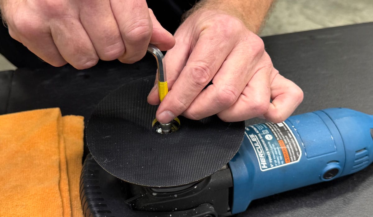 Re-installing backing plate