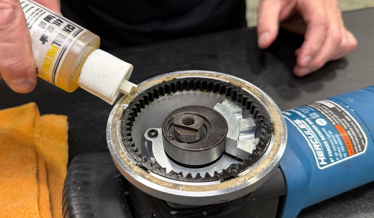 How to Lubricate Felt Ring on Harbor Freight Hercules Forced Rotation DA