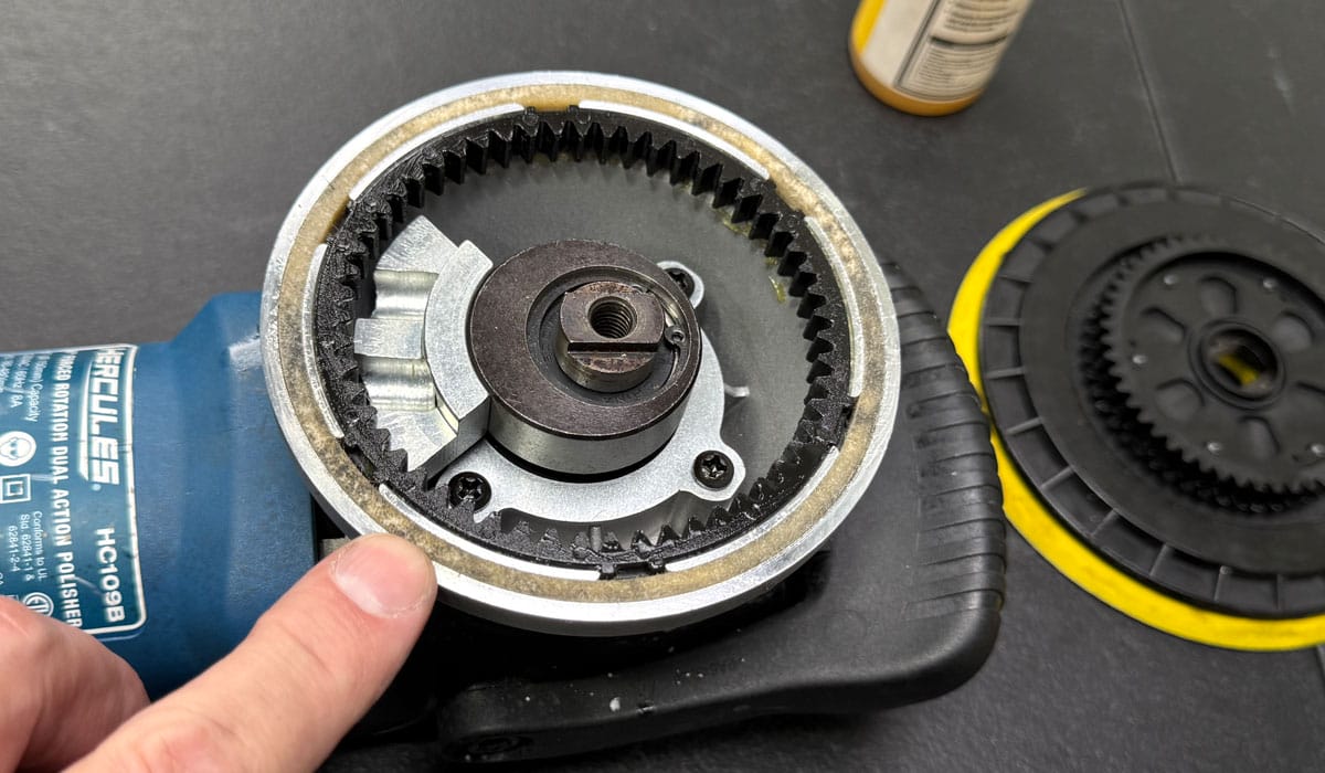 Felt ring inside Harbor Freight Hercules Forced Rotation DA