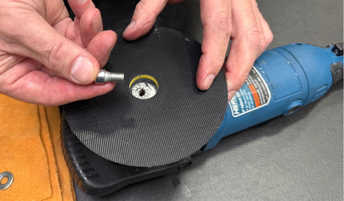 Re-installing backing plate