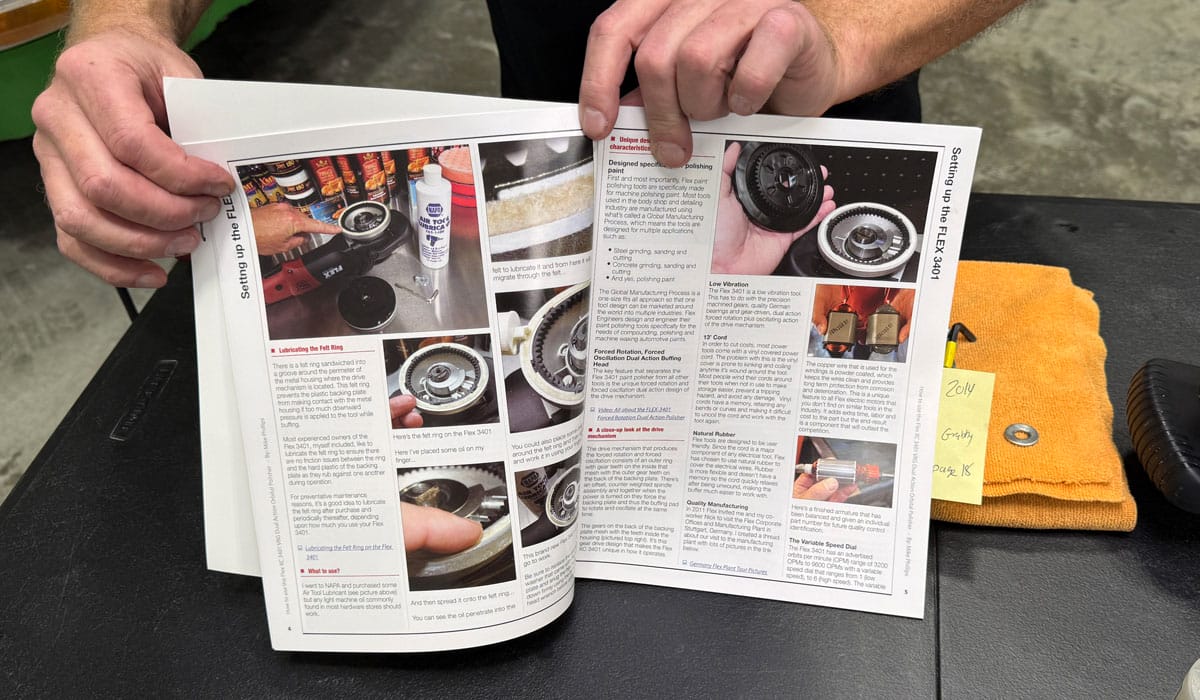 Section on lubricating felt ring