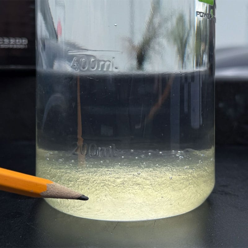 Soap pooling at bottom of foam cannon reservoir