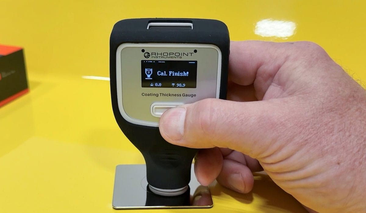 Calibrating paint coating thickness gauge