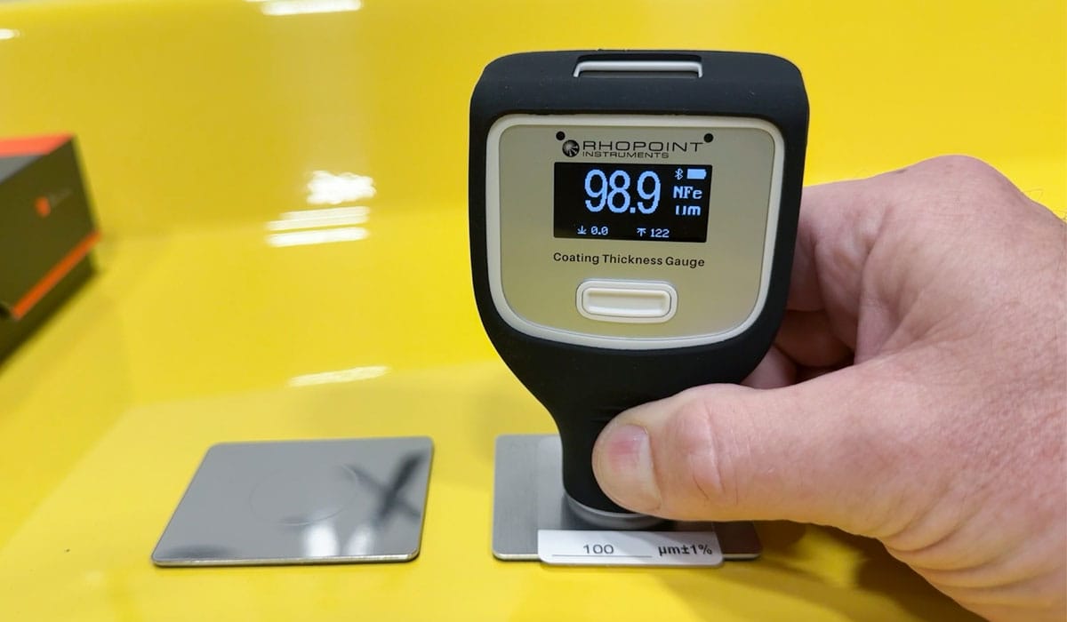 Calibrating paint thickness gauge