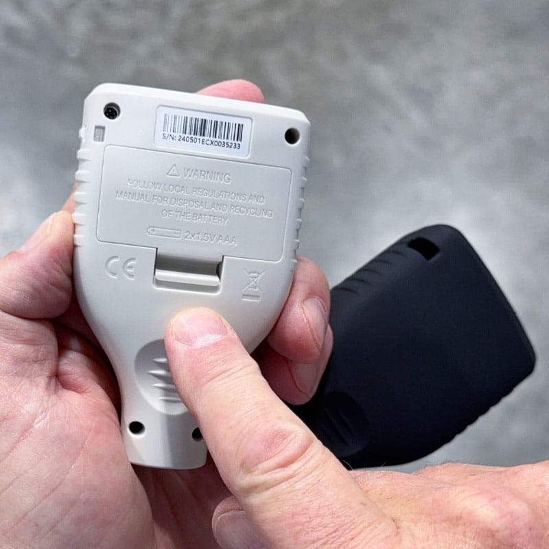 Replacing batteries on Rhopoint coating thickness gauge
