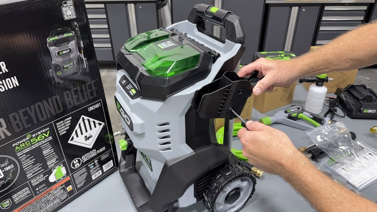 Assembling Ego Pressure Washer