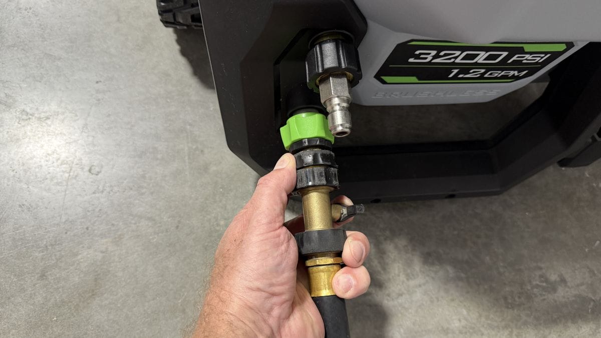 Quick Connector for pressure washer hose