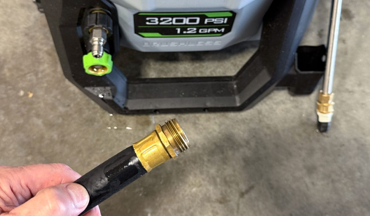 Garden hose for EGO Pressure Washer