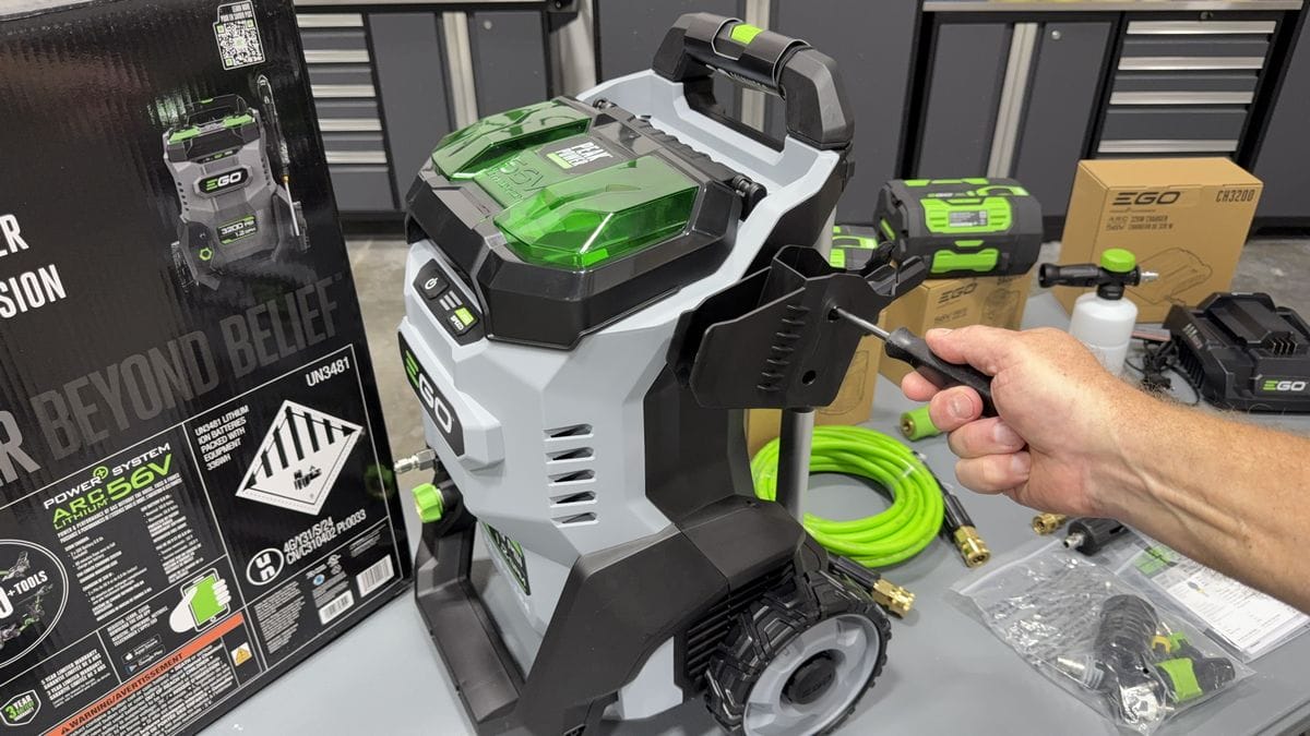 Assembling Ego Pressure Washer