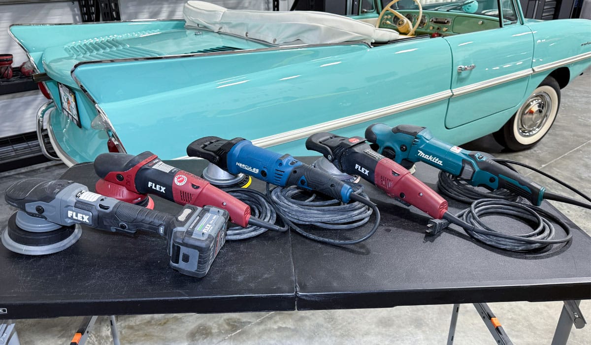 Gear-driven polishers