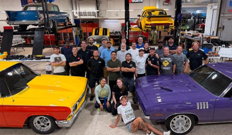 Detailing class at The American Muscle Car Museum in Melbourne, Florida