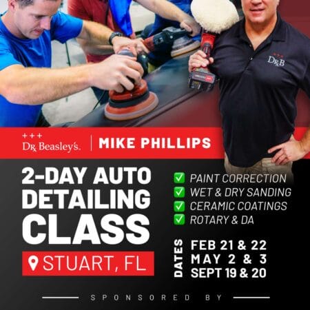 Auto Detailing Class in Stuart, FL with Mike Phillips for Dr. Beasley's