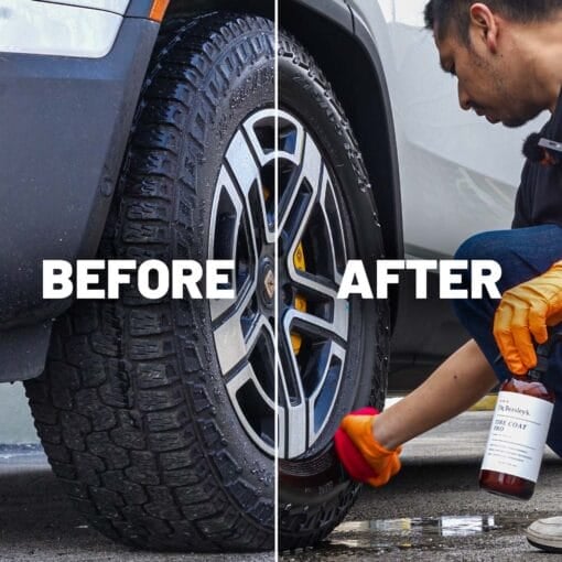 Before and After Comparison for Dr. Beasley's Tire Coat Pro